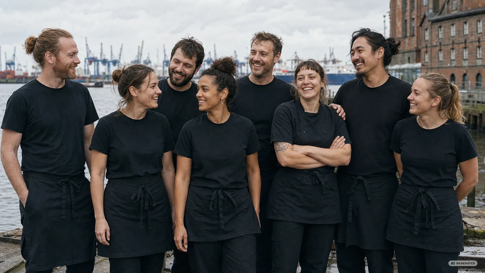 Das Seidenspinner-Team – veganer Caterer aus Hamburg am Hamburger Hafen